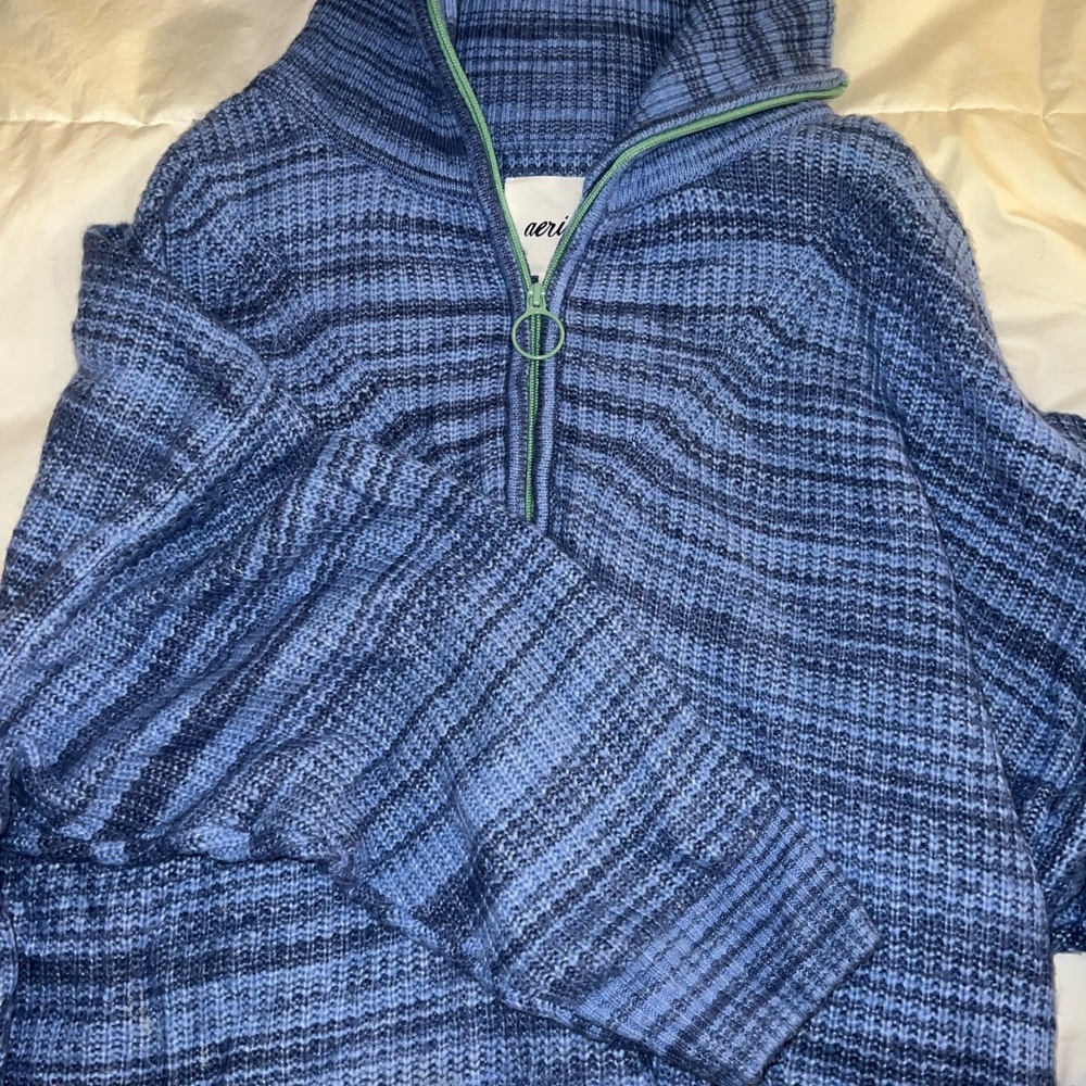 Aerie Blue Striped Women’s Sweater